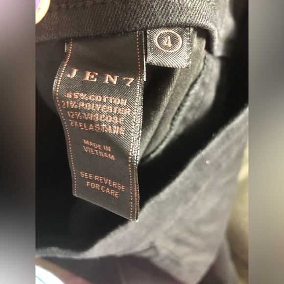 NWT 7 For All Mankind Jen 7 Comfort Skinny Pull-On Black Jeans - Size 4 - Picture 4 of 4